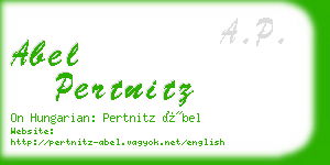 abel pertnitz business card